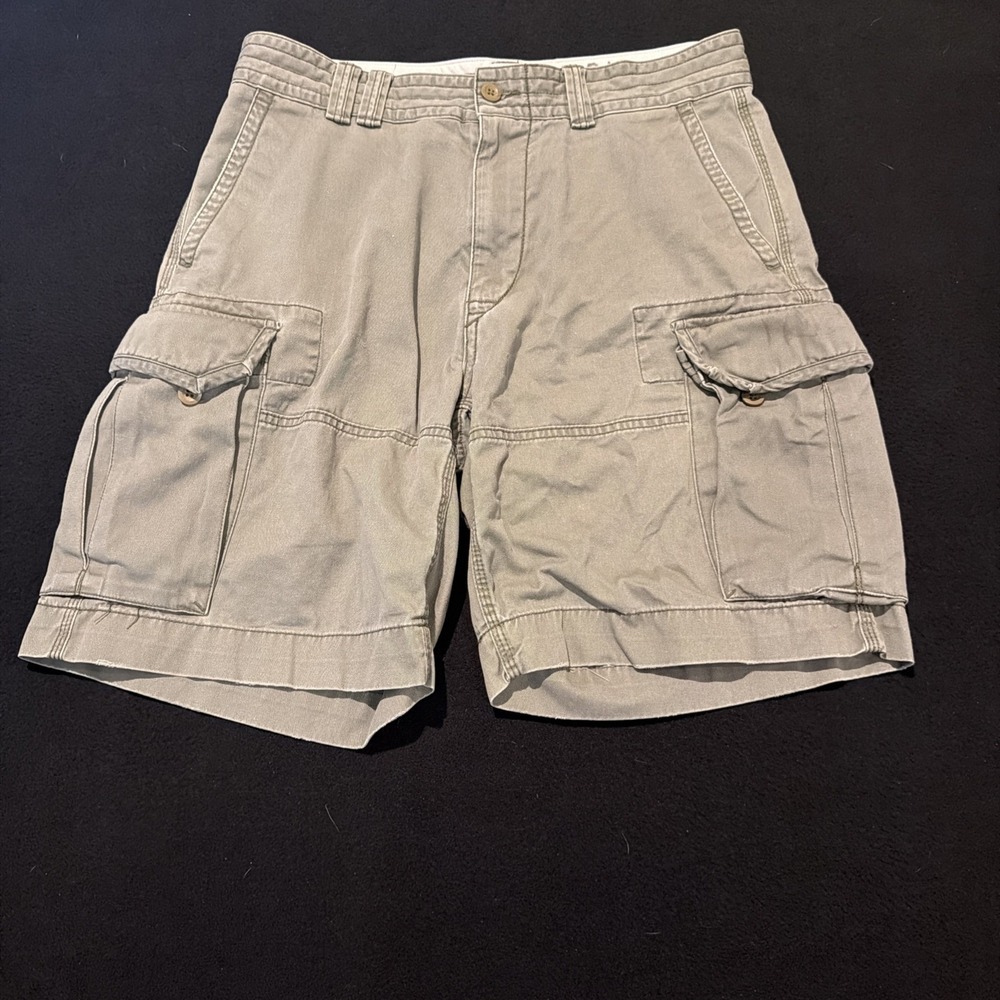 Polo Ralph Lauren Army Green Cargo Shorts 100% Cotton Mens Size 34